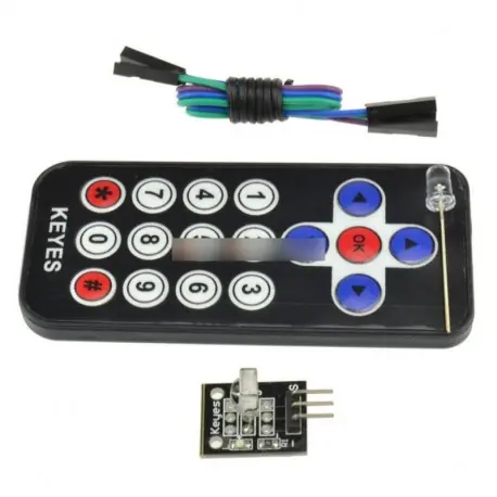 5db HX1838 VS1838 Arduino infravörös IR vezeték nélküli távirányító érzékelő modul szett Csak ma