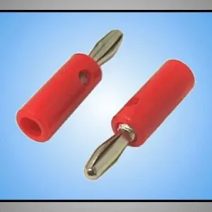 4mm banándugó piros (lemez rugós) Ajánlat