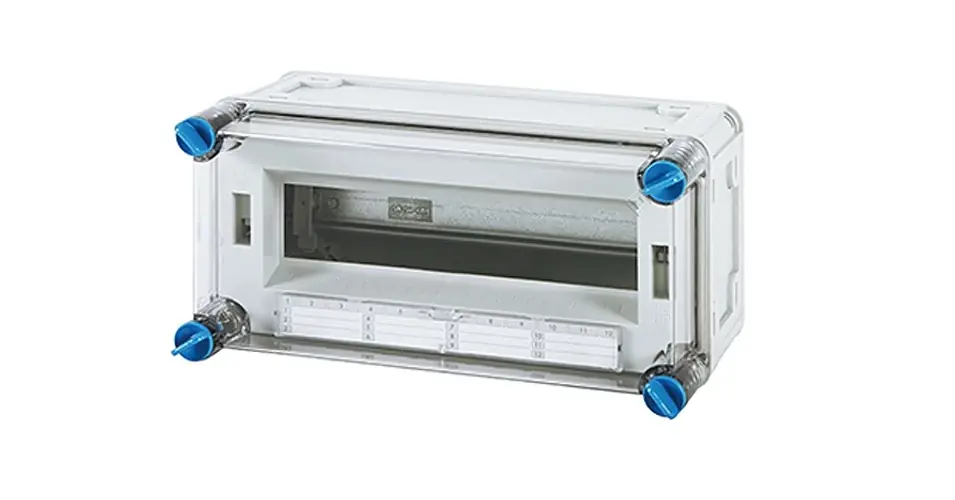 Kismegszakítós szekrény 12modul IP65 1-kalapsín 12-modulhely 150mm 300mm 170mm x Mi 1112-U Hensel Végkiárusítás