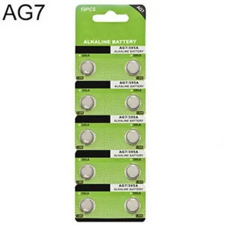 Gyors szállítás 10PCS LR927 395 SR927 195 1.5V AG7 alkáli gomb cellás érme akkumulátorok