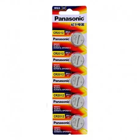 5db eredeti vadonatúj akkumulátor a PANASONIC cr2012 3v gombos cellás érmeelemekhez órakomputerhez CR 2012 Azonnal elérhető