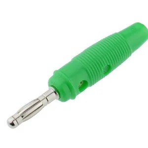 4mm banándugó zöld csavaros 60V/10A Biztonságos fizetés