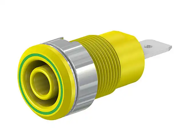 SLB4-F/N-X biztonsági banánhüvely 4mm zöld-sárga 1000V 24A Árengedmény