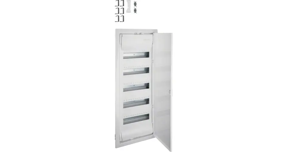 Volta kiselosztó IP30, 5x12M, süllyesztett, teli ajtós, Kedvezmény