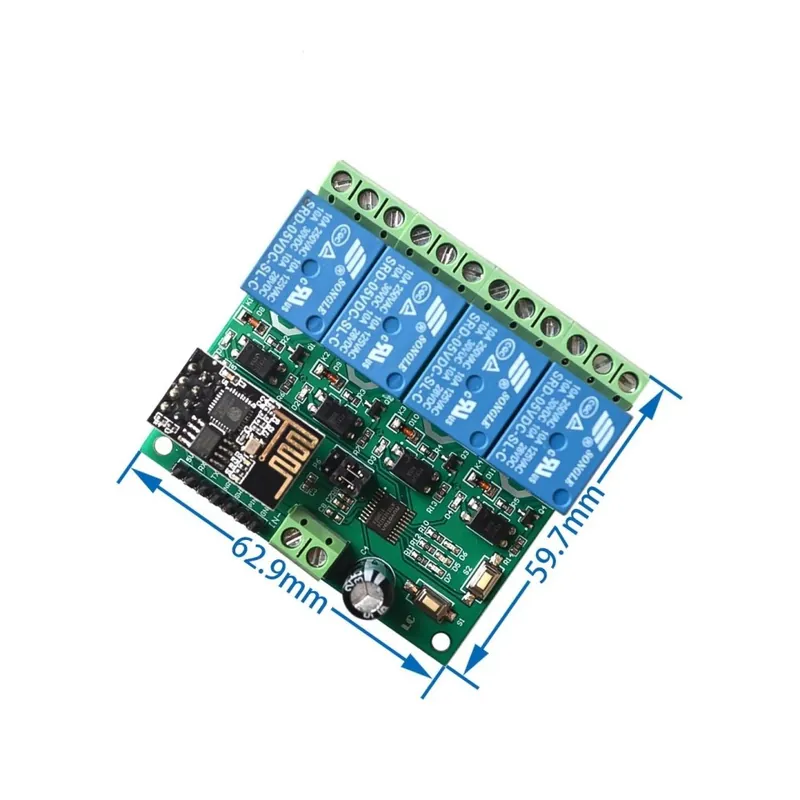Ingyenes szállítás ESP8266 4CH 5V WiFi relé modul intelligens otthoni mobilalkalmazás távirányító kapcsoló