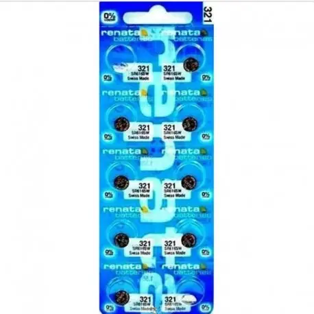 10db / tétel Renata Silver Oxide Watch Battery 321 SR616SW 616 1.55V 100 eredeti márka renata 321 renata 616 akkumulátor Olcsóbb