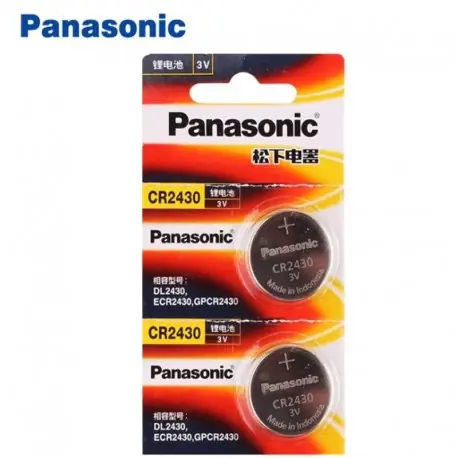 2db / tétel Új valódi Panasonic CR2430 3V CR 2430 gombos akkumulátor autó távirányító gomb Camry érmeelemek Gyors szállítás