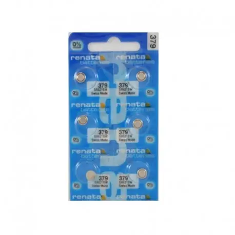 Csak ma 6 X renata Silver Oxide Watch Battery 379 SR521SW 521 1.55V 100 eredeti márka renata 379 renata 521 akkumulátor