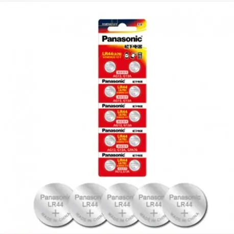Olcsó 200db / tétel PANASONIC LR44 A76 AG13 0 Hg SR1154 357 LR 44 1.5V cellás akkumulátorok Számológéphez 0 Hg