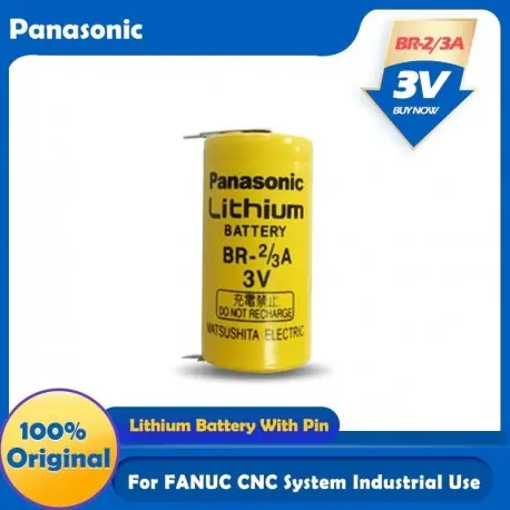 Expressz szállítás Névleges feszültség: 3,7 V - 1PCS eredeti Panasonic BR-2 / 3A 3V BR2 / 3A BR2 / 3AE2P lítium akkumulátor Fanuc CNC rendszer