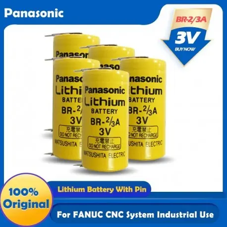 Névleges feszültség: 3,7 V - 5PCS eredeti Panasonic BR-2 / 3A 3V BR2 / 3A BR2 / 3AE2P lítium akkumulátor Fanuc CNC rendszer Kedvezményes ár
