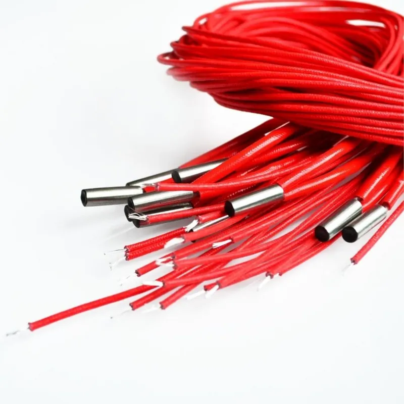 24V - 3D nyomtató alkatrészek fűtőcső 12V 24V 40W 1M hosszúságú (6 * 20mm) kerámia patron extruder fűtéshez 40W Akciós ár
