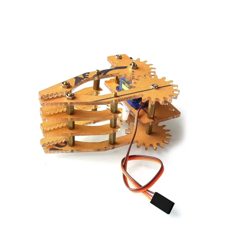 Gyors szállítás Akril robot karom manipulátor kar SG90 szervos intelligens robot markoló arduino SNM200-hoz (SG90 nélkül)