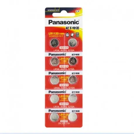 10db 100 -ban eredeti PANASONIC LR54 189 AG10 L1131 SR1130 G10 V10GA 389 alkáli gombos cellás érme akkumulátor Vedd meg online