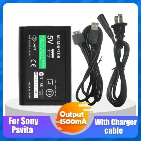 Különleges ajánlat Socket Standard: USA - 5V otthoni fali töltő tápegység hálózati adapter USB adatátviteli kábel zsinór Sony PlayStation