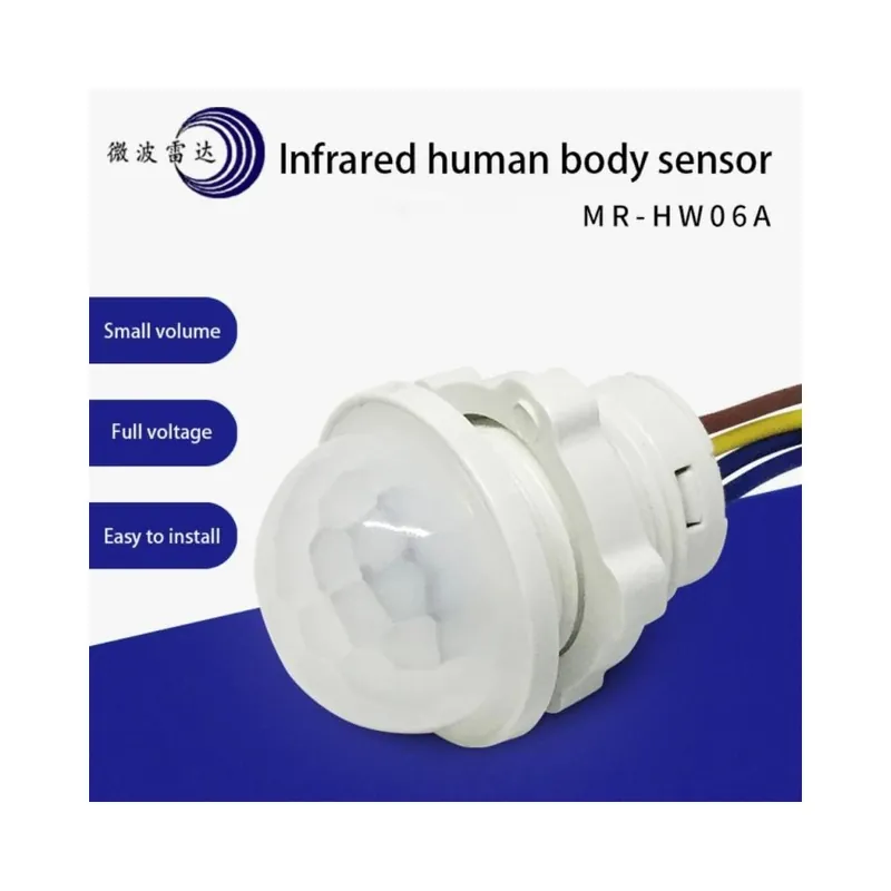 Csomag: 1 db - LED 110V 265V PIR infravörös mozgásérzékelő kapcsoló Automatikus bekapcsolás Ki fénykapcsoló PIR Biztonságos fizetés