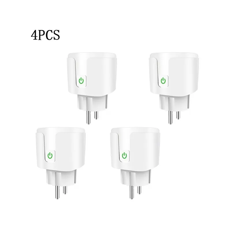 Bestseller Csomag: 16A 4 DB - WiFi Smart Plug 16A EU Socket Tuya Smart Life APP Munka az Alexa Google Home Assistant hangvezérléssel