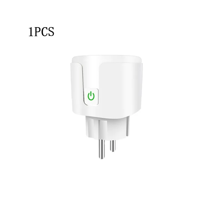 Csomag: 16A 1 DB - 16A Tuya WIFI dugó Smart life aljzat tápmonitor kimenettel EU Plug APP Remote Voice Control Work for Alexa Korlátozott ajánlat