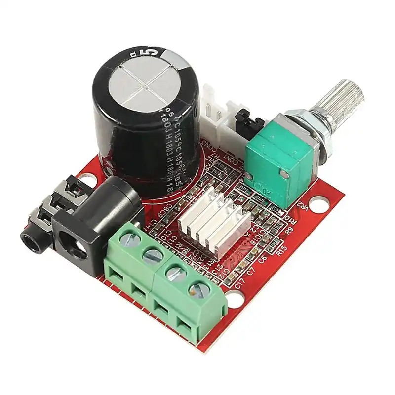 Utolsó esély PAM8610 AMP DC 12V 2X10W Hi-Fi D osztályú mini audio sztereó erősítőkártya, kétcsatornás digitális hordozható