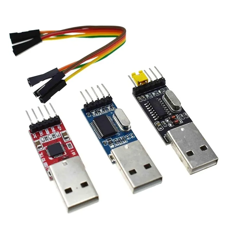 Bestseller 1 szett - 1 DB PL2303HX 1 DB CP2102 1 DB CH340G USB TO TTL az arduino PL2303 CP2102 5 PIN-es USB - UART TTL modulhoz