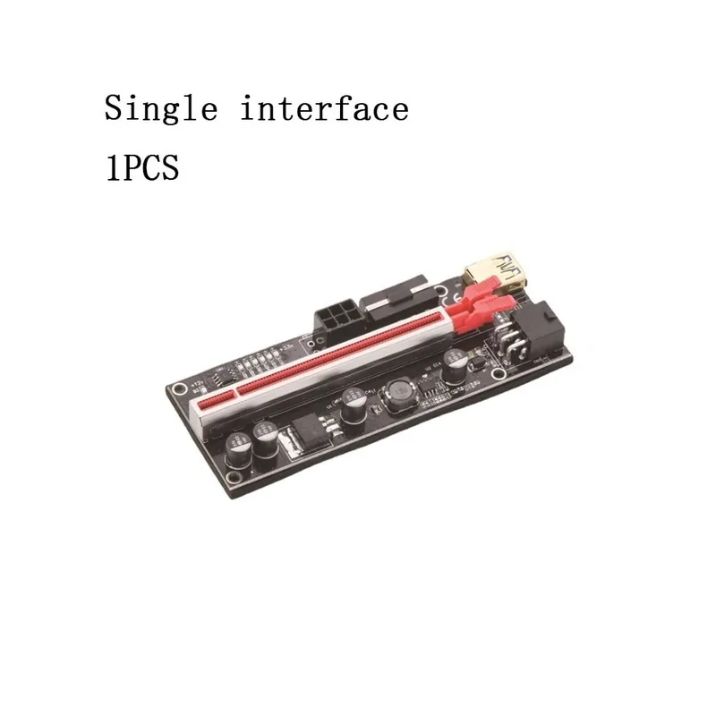 Szín: 1 interfész 1db - 4db Legújabb VER010s Plus USB 3.0 PCI-E Riser VER010s Plus Express 1X 4x 8x 16x Extender Riser Kihagyhatatlan ajánlat