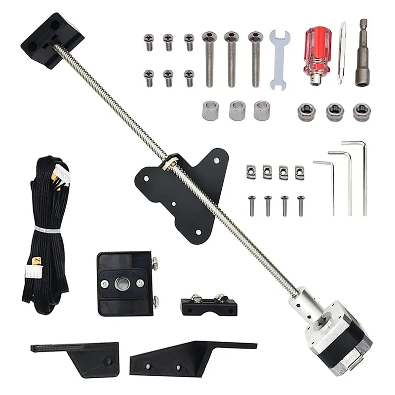 Akciós ár Kettős Z tengelyű vezetékcsavar bővítőkészlet 42-34 léptetőmotor 365 mm-es T8 vezetékes csavar a Creality Ender-3