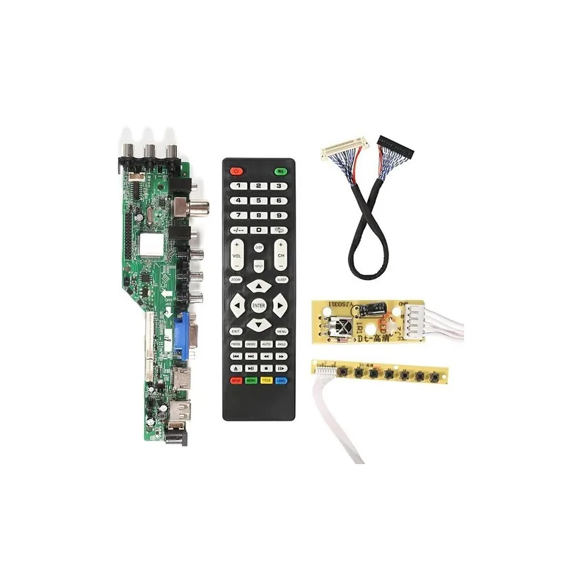 B típus - Univerzális skálázókészlet 3663 TV-vezérlő vezérlőkártya digitális jel DVB-C DVB-T2 DVB-T univerzális LCD Biztonságos fizetés