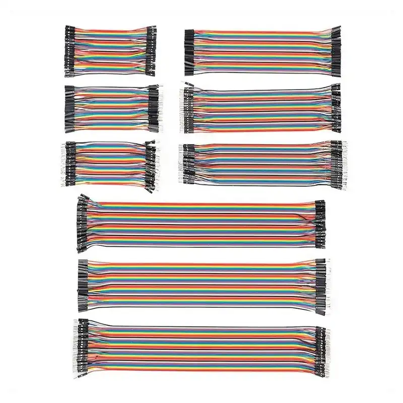 Vásárlói kedvenc 360db Dupont kábelek Kenyérlemez áthidaló vezetékek 10 20 30 cm-es szalagkábel készlet dupont vonalak Arduinohoz