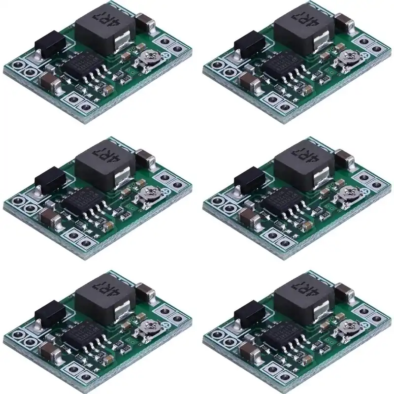 Legkelendőbb 6 db - Ultra-kicsi mini DC-DC fokozatos tápegység modul 3A állítható Buck Converter Arduinohoz Cserélje ki az LM2596 24V