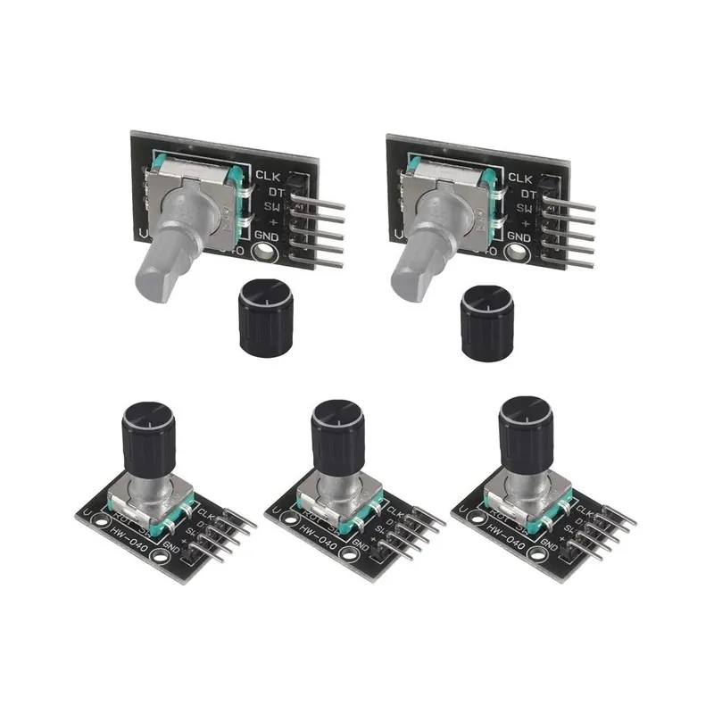 5db/tétel KY-040 forgó jeladó modul 15x16,5 mm-es potenciométeres forgógombsapkával Arduino-hoz Outlet