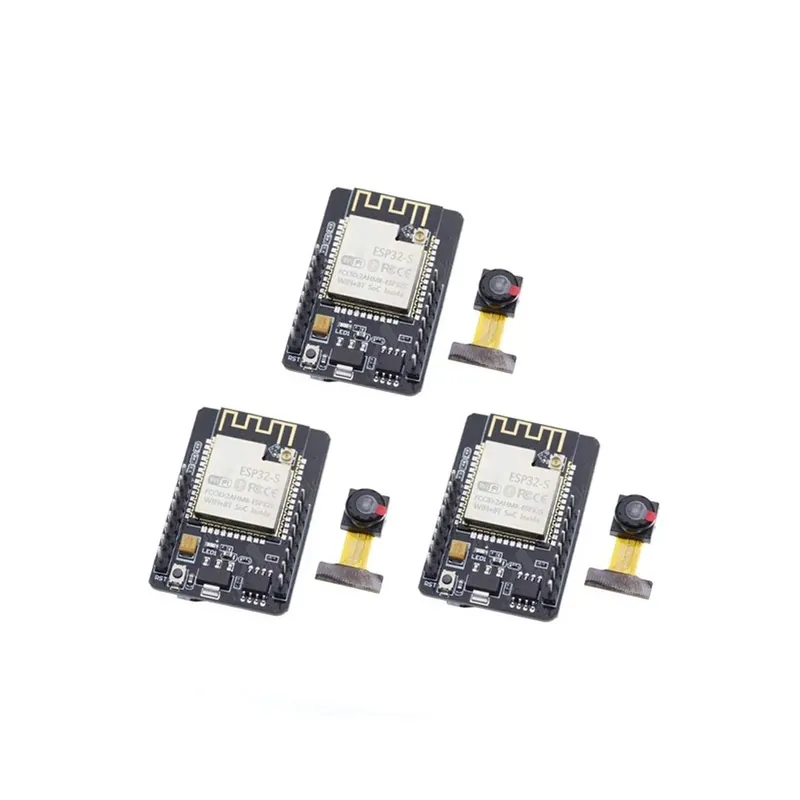 3db Esp32-cam - 3 db/tétel ESP32-CAM WiFi és Bluetooth modul ESP32-S Soros-WiFi ESP32 CAM fejlesztőkártya kameramodulokkal Azonnali szállítás