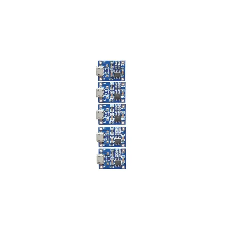 Utolsó esély 5 db - Új TP4056 1A Lipo akkumulátor töltőkártya töltő modul lítium akkumulátor DIY MICRO port Micro USB TP4056 lítium