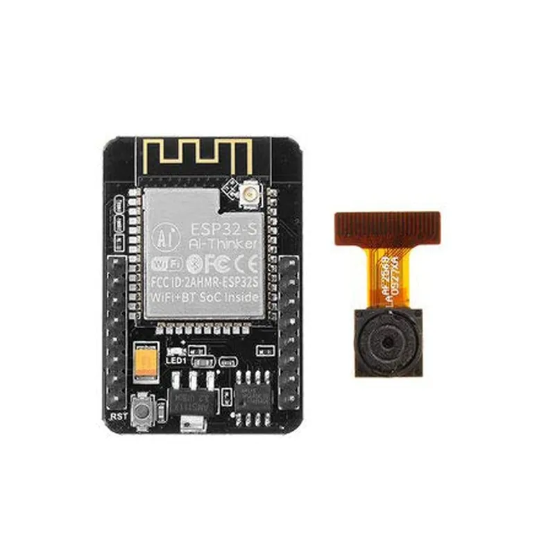 Ingyenes szállítás Új ESP32-CAM WiFi modul ESP32 soros WiFi ESP32 CAM fejlesztőkártya 5 V Bluetooth OV2640 kameramodullal