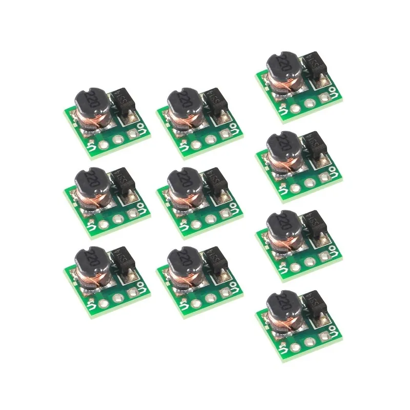 10 db/tétel 0,9-5 V-tól 5 V-os DC-DC-ig fokozó teljesítménymodul feszültségnövelő átalakító kártya 1,5 V 1,8 V 2,5 Biztonságos fizetés