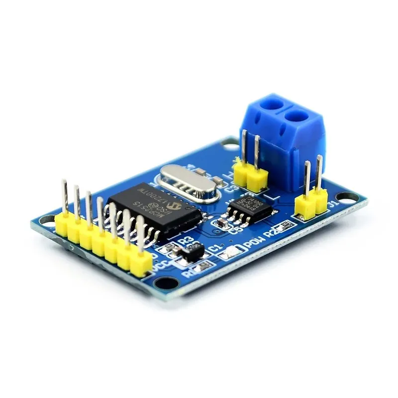 Szezonális akció 1 db MCP2515 CAN busz modul TJA1050 vevő SPI 51 Arduino Diy Kit MCU ARM vezérlőhöz