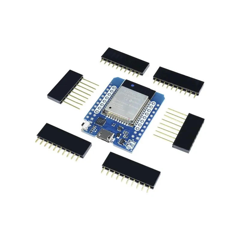 Esp32 Wemons D1 Mini - ESP-WROOM- 32 WeMos D1 Mini Modul Wemos D1 Mini WiFi Fejlesztőkártya Micro USB 3.3V ESP8266 alapú, Expressz szállítás