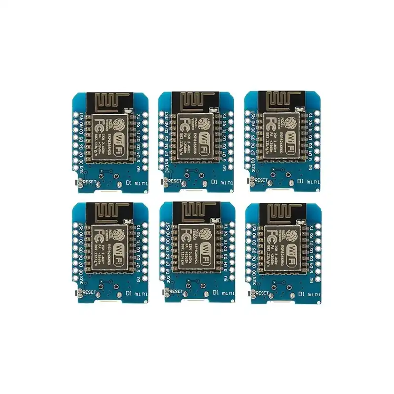 Outlet 6db D1 Mini - 6 DB ESP8266 ESP-12 Wemos D1 Mini WiFi Fejlesztőkártya Micro USB 3.3V ESP-8266 alapú ESP12 tűvel WeMos D1 Mini