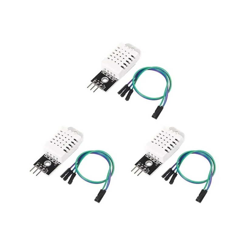 Kedvezmény 3db/tétel DHT22 hőmérséklet páratartalom érzékelő modul V-5,5V páratartalom mérés Dupont vezetékekkel Arduino