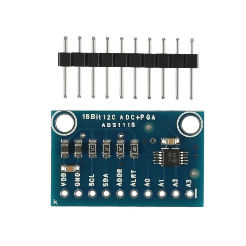 Ne maradj le Új 16 bites I2C ADS1115 modulok ADC 4 csatornás modulkártya Pro Gain RPi erősítővel