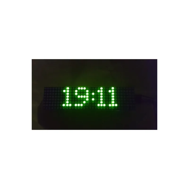 Zöld - MAX7219 pontmátrix modul piros kék zöld fény Arduino mikrokontroller Raspberry Pi 4 az 1-ben kijelzővel 5 tűs Expressz kézbesítés