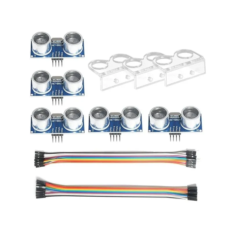 5 * Ultrahangos HC-SR04 távolságérzékelő modul és 3 * tartókonzol Arduino UNO Mega R3 Mega2560 Rapsberry Pi 3 Robot XBee Akciós ár