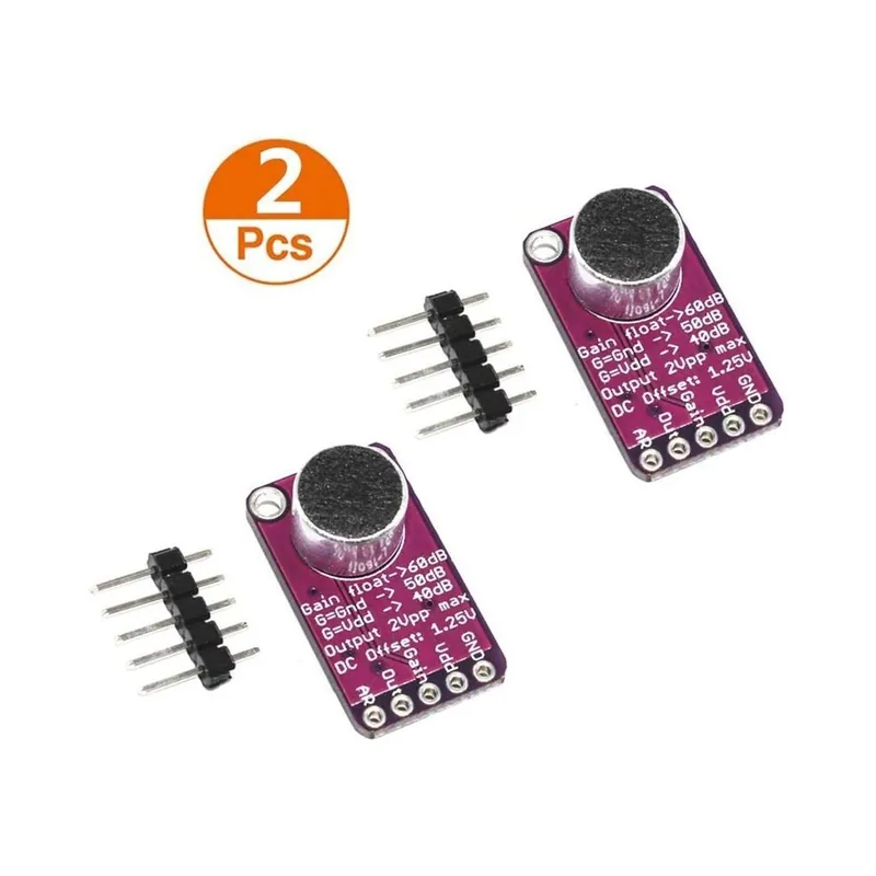 2db/tétel MAX9814 Electret mikrofonerősítő automatikus erősítés szabályozással Arduinohoz Népszerű