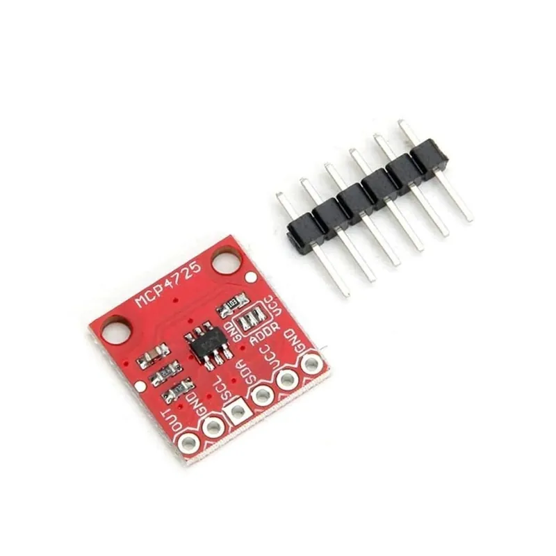 Új MCP4725 modulkártya 12 bites I2C DAC érzékelő modul kitörési belső EEPROM tároló beállításai Biztonságos fizetés