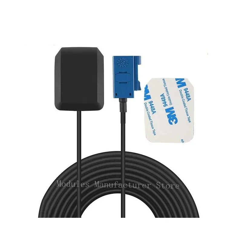 Ingyenes szállítás Új vízálló aktív jármű GPS antenna 28dB Gain Fakra C csatlakozó Blue Fakra C Antenna Dodge BMW Audi Mercedes Benz