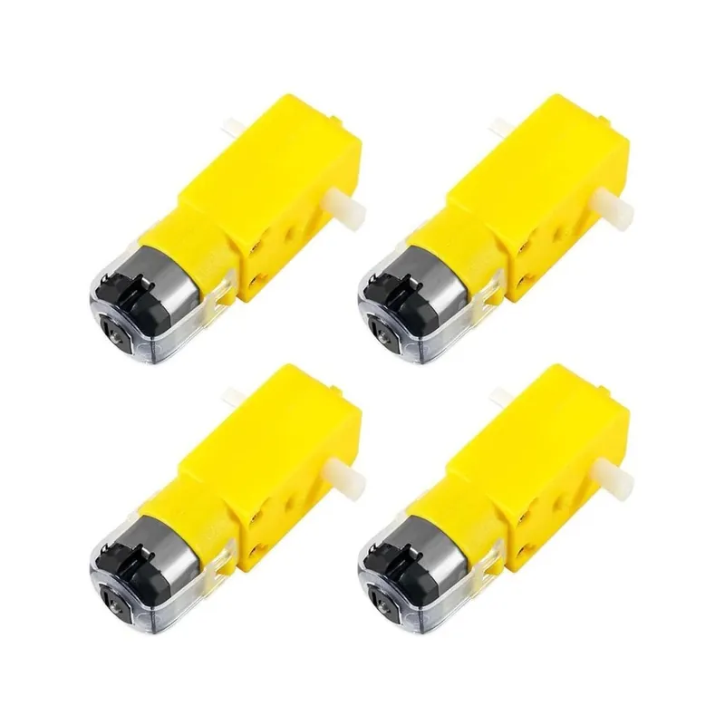 Szuper akció kábel nélkül - 4db/tétel TT motor DC sebességváltó motor kettős tengelyes 200RPM DC 3-6V hajtóműves Arduino DIY Smart