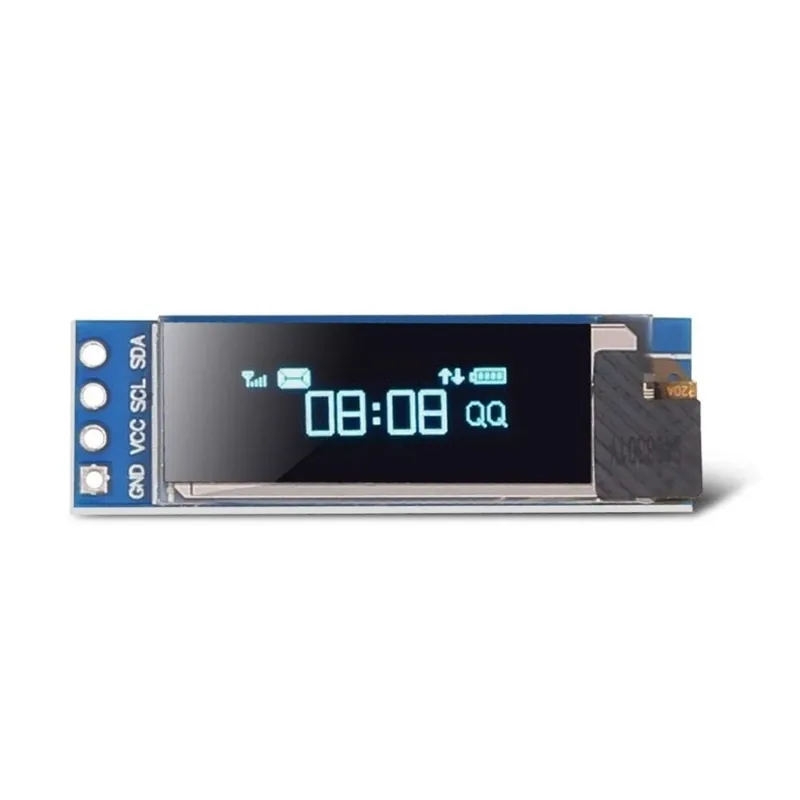 Kék 0,91 - 0,91 hüvelykes 0,96 hüvelykes OLED IIC fehér/SÁRGA KÉK/KÉK 12864 OLED kijelzőmodul I2C SSD1306 LCD képernyő Legnépszerűbb