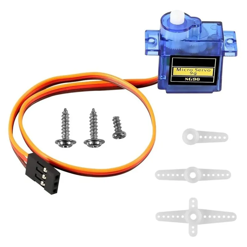 SG90 9G mikro szervomotoros mini szervo készlet RC helikopterhez, repülőgéphez, autóhoz, csónakhoz, robotkarhoz / kézhez Akció