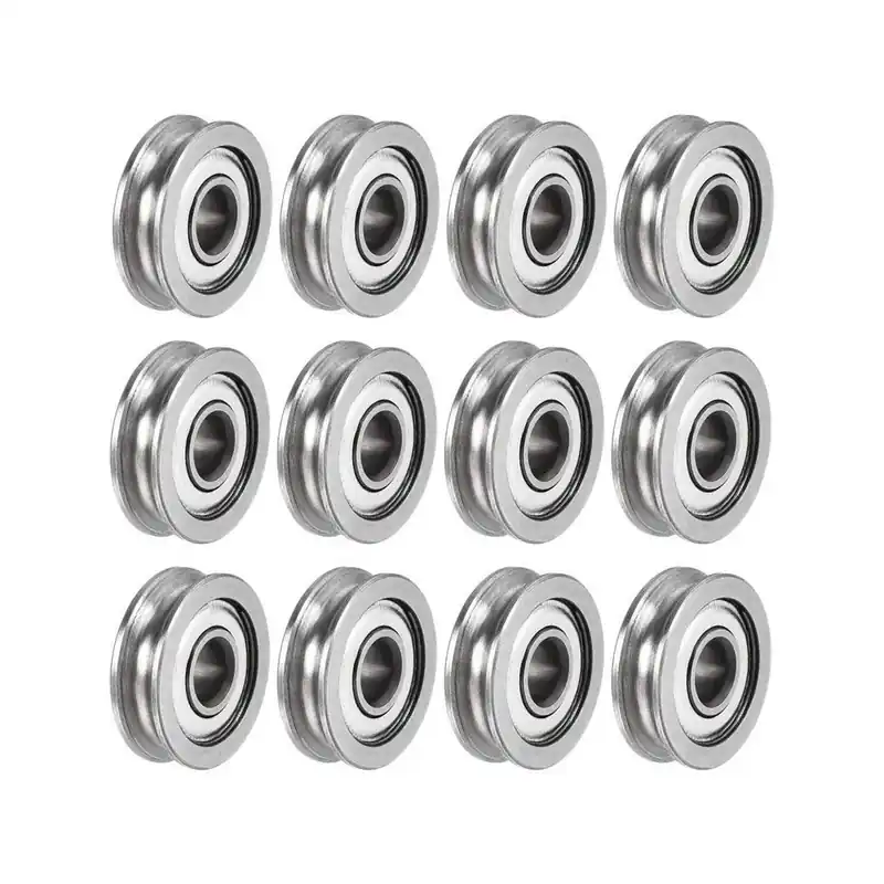 Legkelendőbb 12db U-hornyos csapágyak U604ZZ 4x13x4mm-es kerék 3D nyomtatóhoz Féktárcsa ékszíjtárcsák vezetősín 604UU extruder