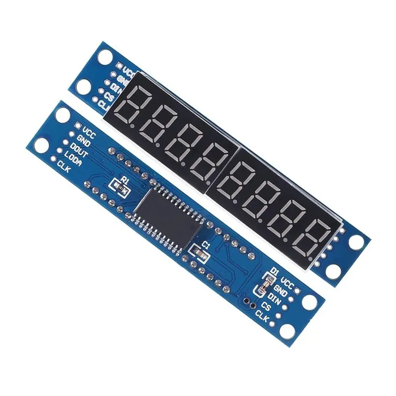 8 számjegyű 7 szegmenses modul MAX7219 8 bites digitális szegmenses cső LED kijelző modul Arduino MCU/51/AVR/STM32-hez Szuper ajánlat
