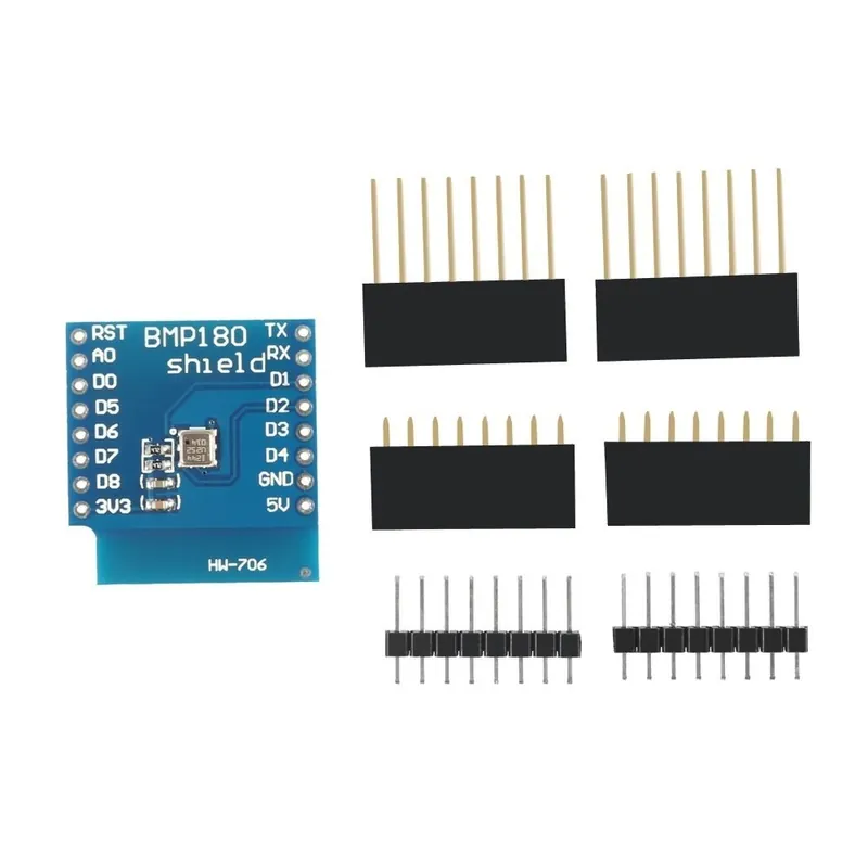 Azonnal elérhető BMP180 digitális barometrikus nyomásérzékelő lapmodul Wemos D1 MINI ESP8266 3,3V/5V-hoz Cserélje ki a BMP085 WIFI